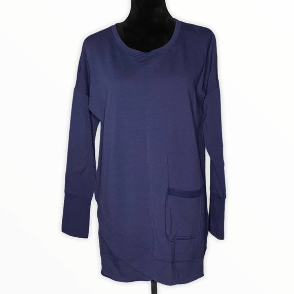 Soft Surroundings Tops - Soft Surroundings Giana Tunic Sweatshirt Navy LG